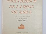 pages d ' amour de la rose de sable