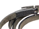 a close up of a belt with a buckle on it
