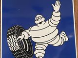 michel michel tire porcelain sign