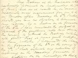 gros plan d'une lettre écrite à la main sur un morceau de papier