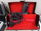 a suitcase that has a bunch of wires in it