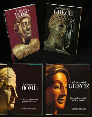 four books on the cover of a book about the history of the ancient world