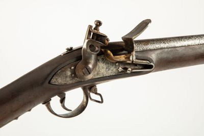 Fusil d'Infanterie modèle 1816 à silex, platine signée "Manu… - Photo 1