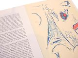 a picture of a book with a drawing of a eiffel tower on it