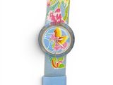 an image of a close up of a watch on a white surface