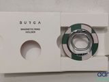 burga magnetic ring holder for a camera with a green and white stripe