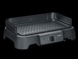un barbecue muni d'une grille sur le dessus