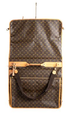 Housse à vêtements Louis Vuitton en toile Monogram et cuir