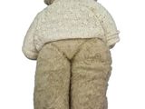 a teddy bear that has a sweater on it ' s back