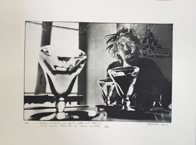 Christian LOUIS (né en 1952) Homme dans un bar