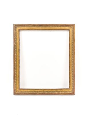 an old picture frame on a white wall with a white background