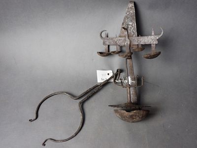 Une lampe à huile rituelle, Inde.