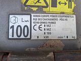 a sign on the back of a car stating that it is not allowed to drive