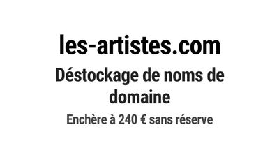 Nom de domaine les-artistes.com.