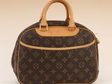 louis vuittou bag in brown and tan