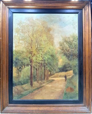 Léon ROSSAT (XXème). La promenade.