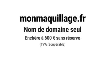 Nom de domaine monmaquillage.fr.