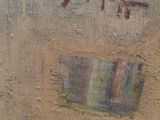 an image of a painting of a man sitting on a bench