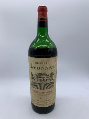1 Magnum de LUSSAC-SAINT-EMILION Château Lyonnat 1971 Jean M…