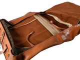 a brown bag with a handle and a handle on it