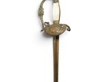 an image of a sword with a handle on a white background