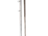 a close up of a sword on a white background with a pair of scissors