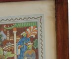 a picture of a picture of a man and a woman on a clock