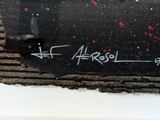 graffiti on the wall of a building with writing on it