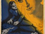 une affiche de film mettant en scène une femme en robe bleue