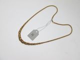 rope with a tag attached to it on a white surface