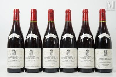 six bouteilles de vin sont alignées dans une rangée