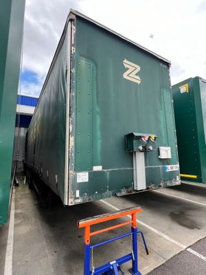 a truck that is parked in a parking lot