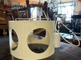 an image of a table with a lamp on it