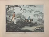a picture of a picture of a man riding a horse and a dog