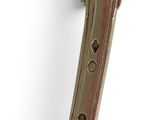 a pair of metal handles that are attached to a wall