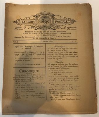 an old newspaper with a list of items on it