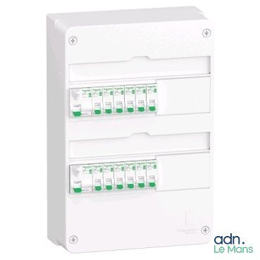 a close up of a switch box with four different switches