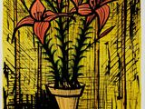 une image représentant un dessin d'une plante en pot posée sur une table