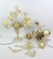 MURANO - Paire de girandoles en verre à quatre bras de lumiè… (photo 2)