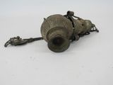a metal object with a chain attached to it