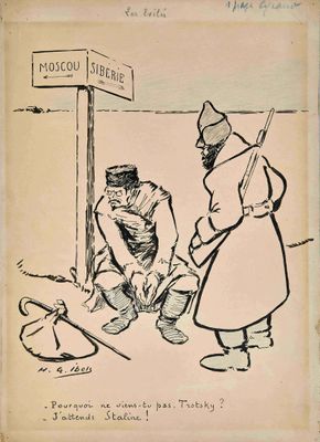 HENRI GABRIEL IBELS (1867-1936) Les Exilés inscription 'Pour…