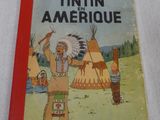 un vieux livre pour enfants illustré d'une image représentant un Amérindien