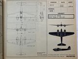 an open book with a drawing of a plane on it