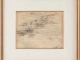 une image représentant un dessin dans un cadre doré sur fond blanc