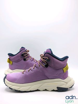 nike air footscape ultra flyknit mid purple / white