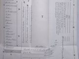 an old document with a lot of writing on it sitting on top of a table