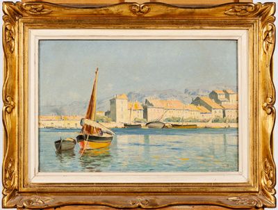 Lina BILL (1855-1936) : Le Port des Martigues. - Photo 1
