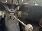 a close up of a car dashboard with a steering wheel
