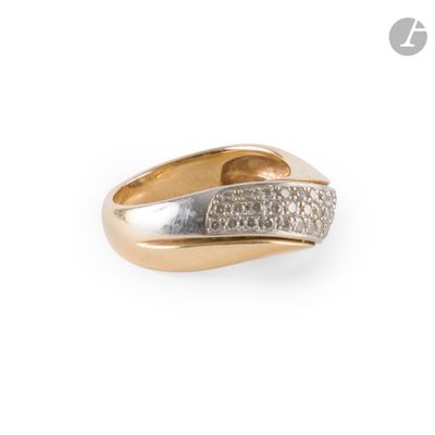 an image of a gold and diamond ring on a white background