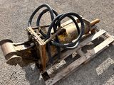 a wooden sled with a rope and a log on top of it